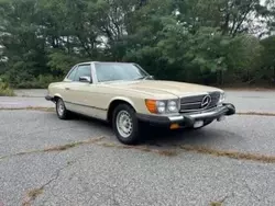 Salvage cars for sale at North Billerica, MA auction: 1980 Mercedes-Benz 450 SL