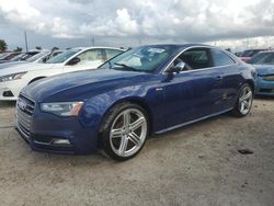 Audi s5/rs5 salvage cars for sale: 2013 Audi S5 Premium Plus