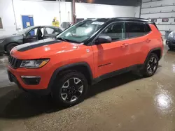 Salvage SUVs for sale at auction: 2018 Jeep Compass Trailhawk