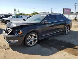 Salvage cars for sale from Copart Chicago Heights, IL: 2014 Volkswagen Passat SEL