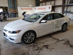 Chevrolet Malibu Premier salvage cars for sale: 2016 Chevrolet Malibu Premier