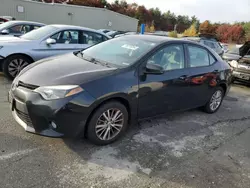 Salvage cars for sale from Copart Exeter, RI: 2014 Toyota Corolla L