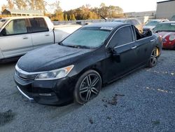 Salvage cars for sale at Spartanburg, SC auction: 2016 Honda Accord Sport