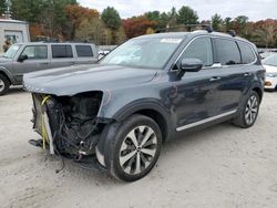 Salvage cars for sale at Mendon, MA auction: 2020 KIA Telluride EX