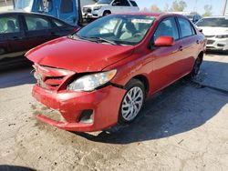 Salvage cars for sale at Pekin, IL auction: 2012 Toyota Corolla Base