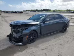 Salvage cars for sale at West Palm Beach, FL auction: 2021 Cadillac CT4 Sport