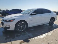 Salvage cars for sale at Grand Prairie, TX auction: 2022 Chevrolet Malibu LT