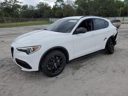 Salvage cars for sale at Fort Pierce, FL auction: 2021 Alfa Romeo Stelvio Sport