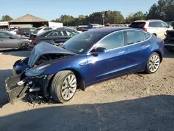 Salvage cars for sale at Greenwell Springs, LA auction: 2018 Tesla Model 3