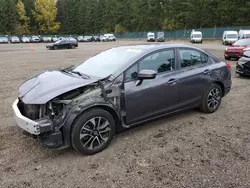 Salvage cars for sale at Graham, WA auction: 2014 Honda Civic EX