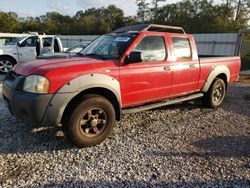 Nissan Frontier Crew cab xe salvage cars for sale: 2002 Nissan Frontier Crew Cab XE