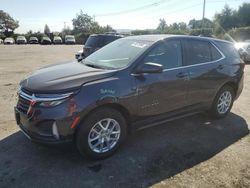 Salvage cars for sale at San Martin, CA auction: 2022 Chevrolet Equinox LT