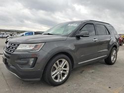 Salvage cars for sale from Copart Grand Prairie, TX: 2016 Ford Explorer Limited