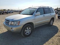 Salvage cars for sale at Eugene, OR auction: 2001 Toyota Highlander