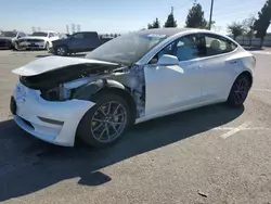 Salvage cars for sale at Rancho Cucamonga, CA auction: 2020 Tesla Model 3