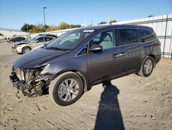 Salvage cars for sale at Sacramento, CA auction: 2014 Honda Odyssey EX