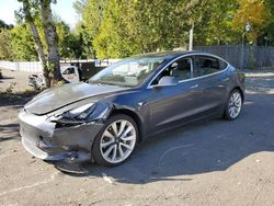 Salvage cars for sale at Portland, OR auction: 2018 Tesla Model 3