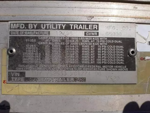 1997 Utility Trailer