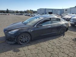 Salvage cars for sale at Vallejo, CA auction: 2018 Tesla Model 3