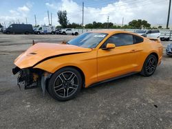 Salvage cars for sale at Miami, FL auction: 2018 Ford Mustang