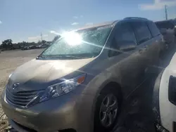 Salvage cars for sale at Arcadia, FL auction: 2015 Toyota Sienna LE