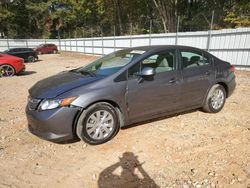 Honda Civic salvage cars for sale: 2012 Honda Civic LX