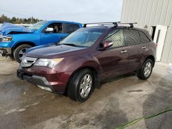 Salvage cars for sale at Franklin, WI auction: 2009 Acura MDX Technology