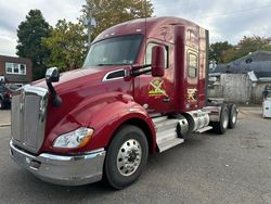 Salvage trucks for sale at New Britain, CT auction: 2015 Kenworth Construction T680