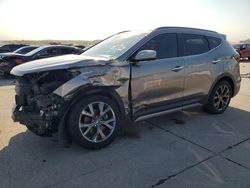 Salvage cars for sale at Grand Prairie, TX auction: 2017 Hyundai Santa FE Sport