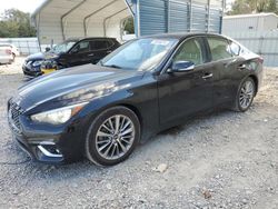 Salvage cars for sale at Augusta, GA auction: 2018 Infiniti Q50 Luxe