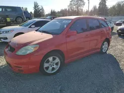 Salvage cars for sale at Graham, WA auction: 2004 Toyota Corolla Matrix XR