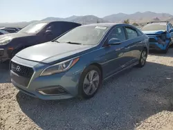 Salvage cars for sale at Magna, UT auction: 2016 Hyundai Sonata Hybrid