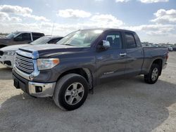 Toyota Tundra Double cab Limited salvage cars for sale: 2015 Toyota Tundra Double Cab Limited