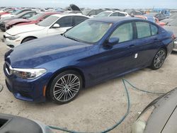 Salvage cars for sale at Riverview, FL auction: 2019 BMW 530E