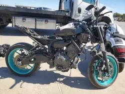 Salvage motorcycles for sale at Wilmer, TX auction: 2024 Yamaha MT07