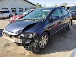 Salvage cars for sale from Copart Pekin, IL: 2009 Honda Civic LX