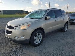 Salvage cars for sale at Tifton, GA auction: 2010 Chevrolet Traverse LT