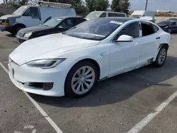 Salvage cars for sale at Rancho Cucamonga, CA auction: 2016 Tesla Model S