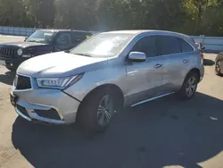 Salvage cars for sale at Glassboro, NJ auction: 2018 Acura MDX