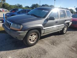 Jeep salvage cars for sale: 2002 Jeep Grand Cherokee Laredo