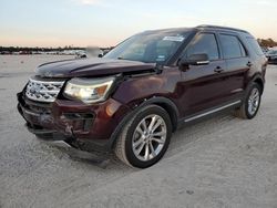 Salvage cars for sale at Houston, TX auction: 2019 Ford Explorer XLT