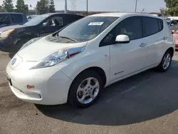 Nissan salvage cars for sale: 2012 Nissan Leaf SV