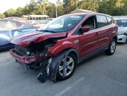 Salvage cars for sale at Savannah, GA auction: 2015 Ford Escape SE