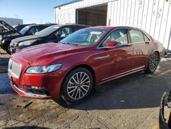 Lincoln salvage cars for sale: 2018 Lincoln Continental Select