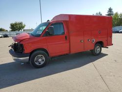 Salvage trucks for sale at Eldridge, IA auction: 2020 Chevrolet Express G3500