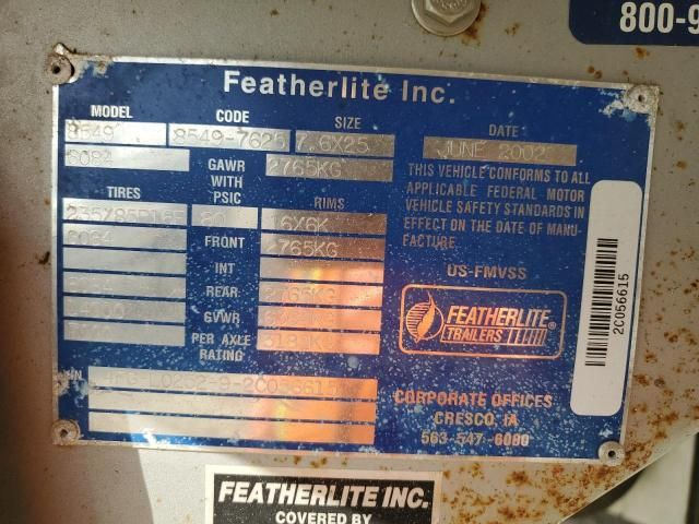 2003 Featherlite Mfg Inc Trailer