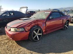 Salvage cars for sale at San Martin, CA auction: 2002 Ford Mustang GT