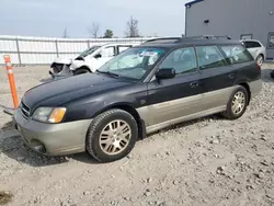 Salvage cars for sale at Appleton, WI auction: 2001 Subaru Legacy Outback H6 3.0 LL Bean