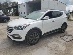 Flood-damaged cars for sale at auction: 2017 Hyundai Santa FE Sport