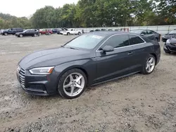 Salvage cars for sale at North Billerica, MA auction: 2018 Audi A5 Premium Plus S-Line